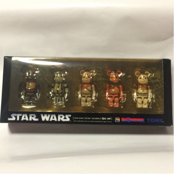 STARWARS星球大戰Ewok Bear Brick 100％5套裝BE @ RBRICK Medicom玩具    原文:STARWARS スターウォーズ イウォーク ベアブリック 100% 5体セット BE@RBRICK メディコムトイ