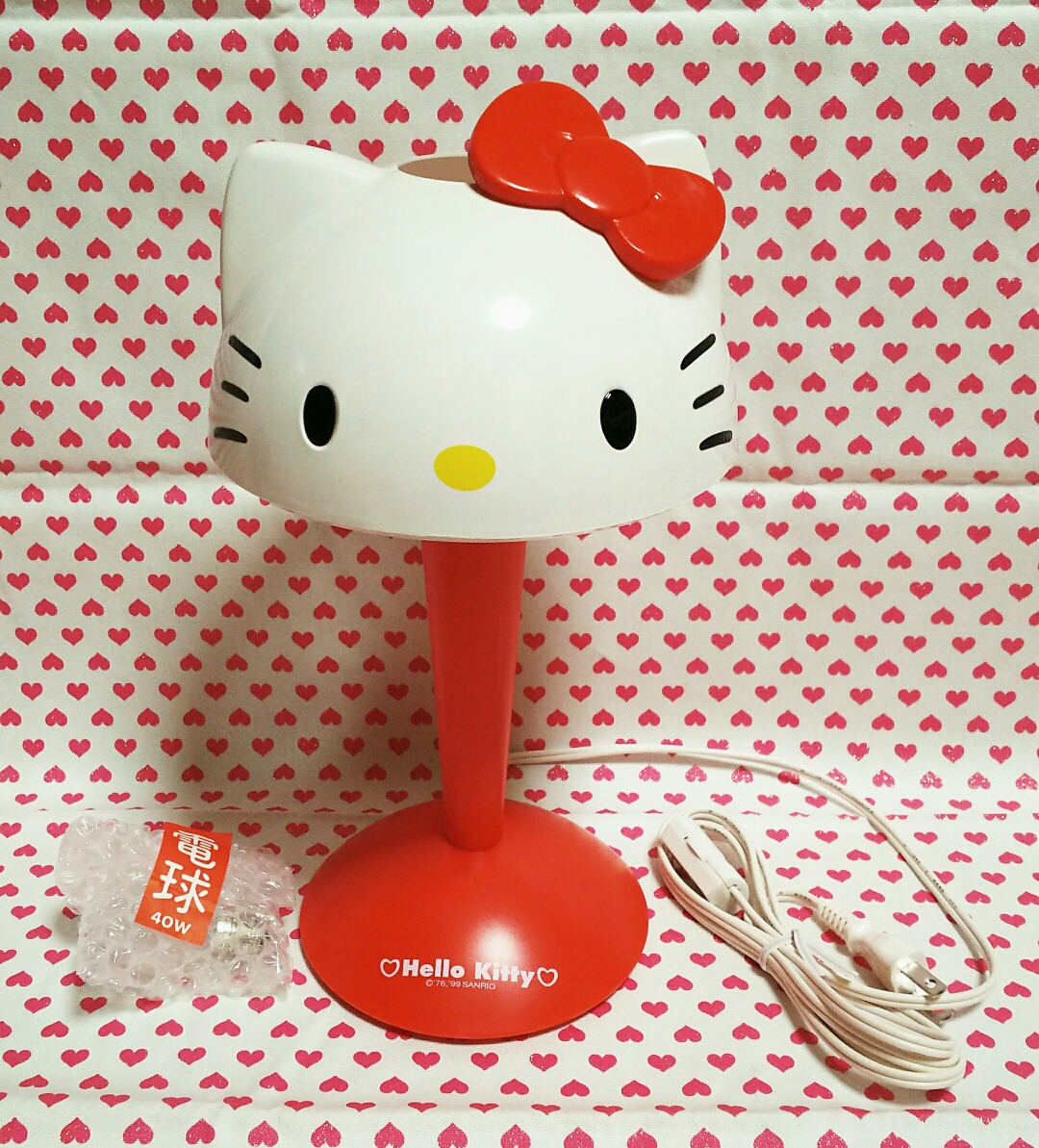 ■訳あり特価■キティ★可愛い★《スタンドライト★顔型》★サンリオ1999★新品未使用★激レア!!