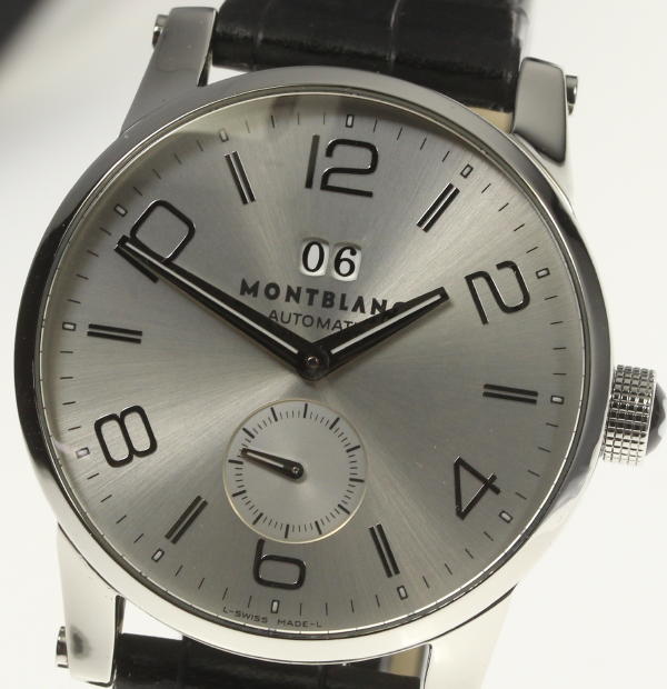 ※翻譯物品萬寶龍MONTBLANC Time Walker男士自動上鍊日小秒針真皮腰帶 原文:※訳有品 モンブラン MONTBLANC タイムウォーカー メンズ 自動巻き デイト スモールセコンド 純正革ベルト