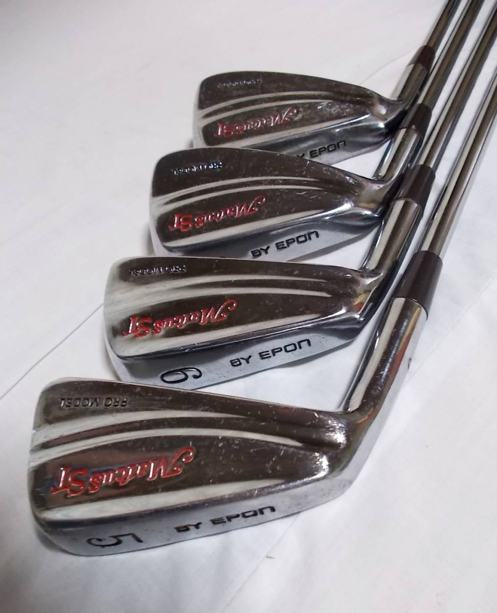 馬庫斯ST(馬庫斯)/專業模特★鐵(鐵)4集★★5,6,8,9-鋼★BY EPON(EPON)★適用於左手(左撇子)★ 原文:Marcus ST(マーカス)/プロモデル★アイアン(IRON)4本セット★5、6、8、9★スチール★BY EPON(エポン)★左利き用(レフティー)★