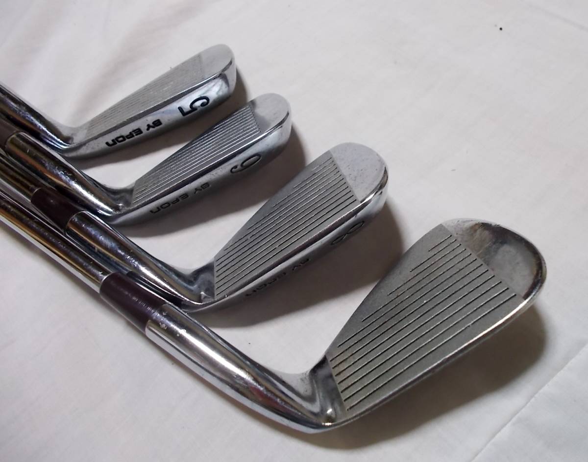 馬庫斯ST(馬庫斯)/專業模特★鐵(鐵)4集★★5,6,8,9-鋼★BY EPON(EPON)★適用於左手(左撇子)★ 原文:Marcus ST(マーカス)/プロモデル★アイアン(IRON)4本セット★5、6、8、9★スチール★BY EPON(エポン)★左利き用(レフティー)★