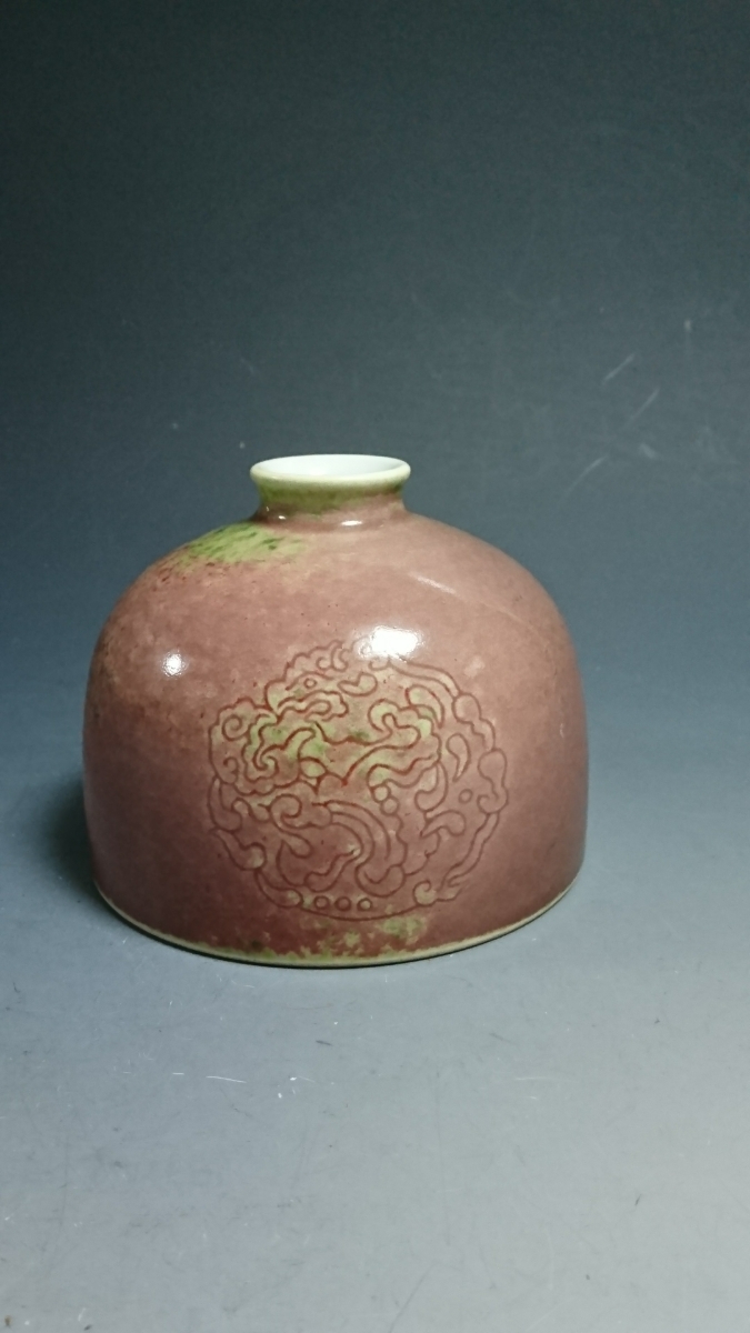 收藏家發行/ China / Kiyoshi Yasuyasu的“Momoshiba Ohwaketoni”（A 362）    原文:コレクター放出/中国/大清康煕年製「桃花紅大白尊」(A362)