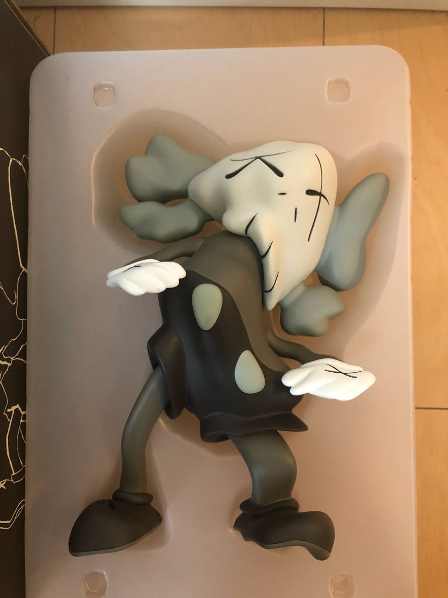 正版錯過KAWS伴侶Robert Lazzarini扭曲布朗棕色ORIGNAL FAKE牛的原始假伴侶 原文:美品 正規品 KAWS Companion Robert Lazzarini Distorted BROWN ブラウン ORIGNAL FAKE カウズ オリジナルフェイク コンパニオン