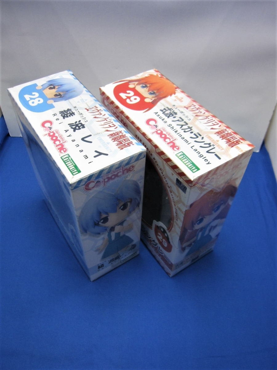 A13杯推Ayanami Rei＆Shiki·明日香·蘭利2件新世紀福音戰士新劇場版圖    原文:A13　キューポッシュ　綾波レイ＆式波・アスカ・ラングレー　2個セット　ヱヴァンゲリヲン新劇場版　フィギュア