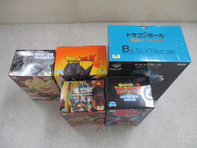 未開封的龍珠第一彩票B獎Vegeta圖，創作者×創作者Shinryu其他集    原文:未開封 ドラゴンボール 一番くじ B賞 ベジータ フィギュア,CREATOR×CREATOR 神龍 他 セット