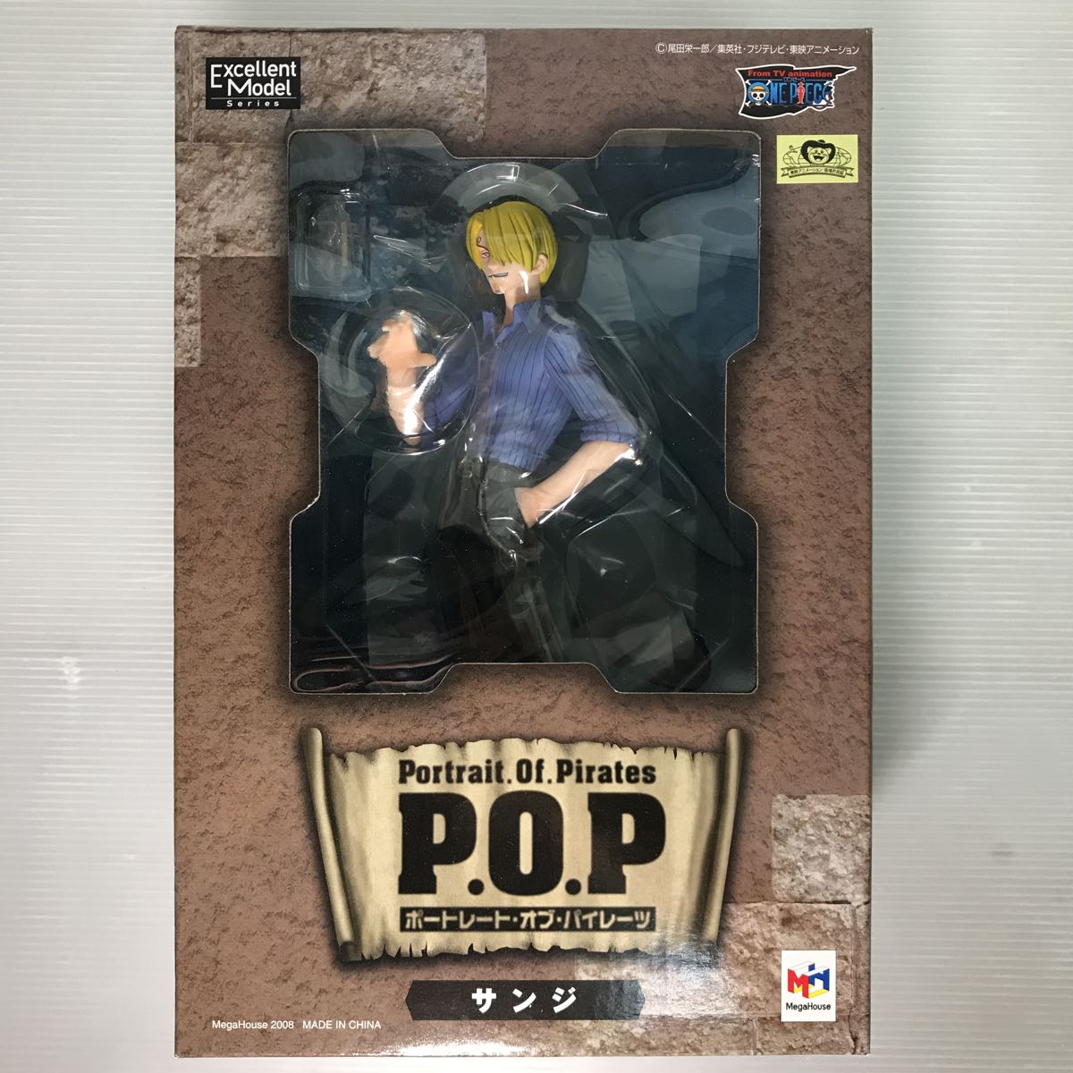 【送80】1日元〜未開封ONE PIECE海賊王P.O.P POP肖像海盜Sanji優秀模特系列MegaHouse <Br> 【送80】1円～ 未開封 ONE PIECE ワンピース P.O.P POP ポートレート・オブ・パイレーツ サンジ Excellent Model Series MegaHouse