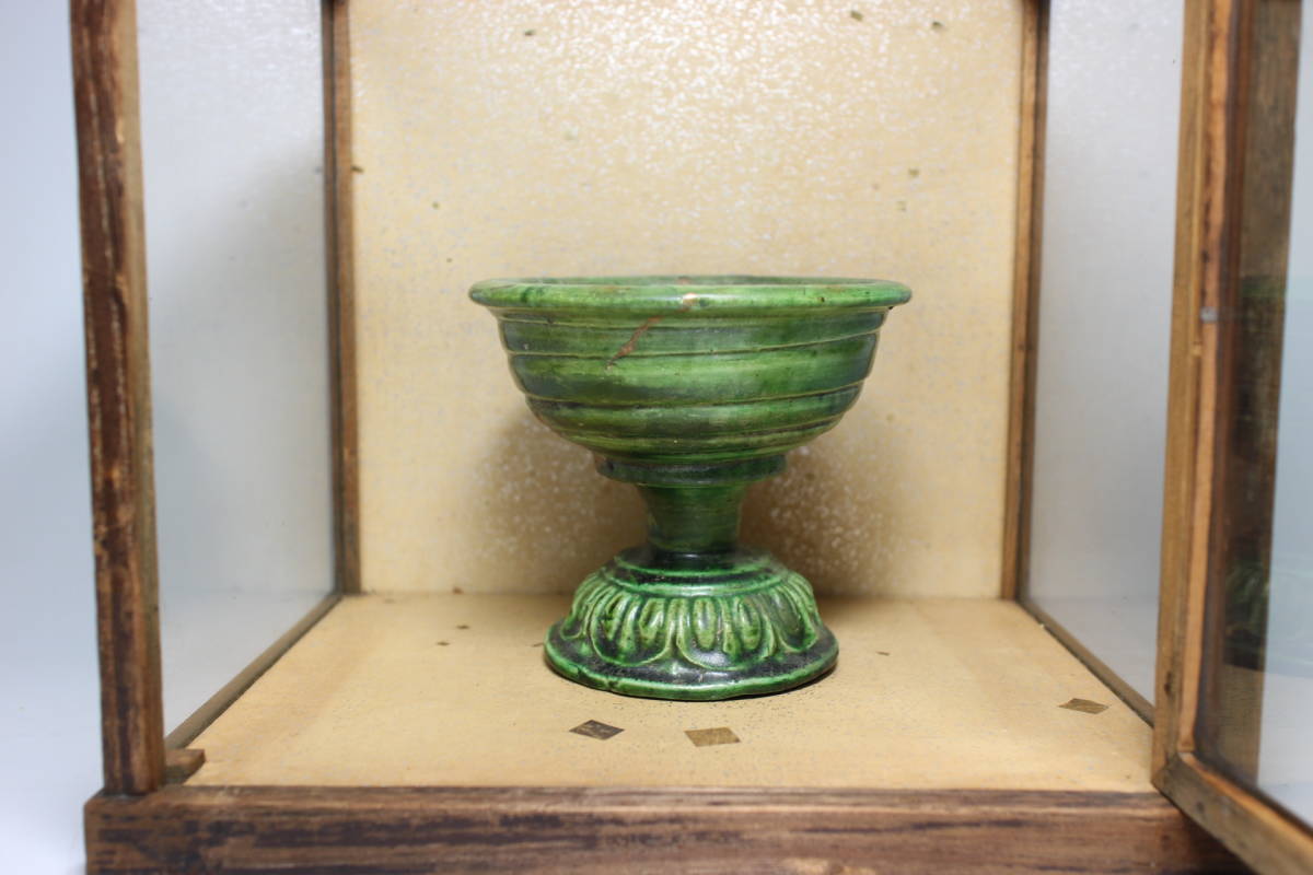 正品時代保證時代綠釉三色香爐油燈箱中國古代飾品裝飾唐人中國老玩具茶具 原文:本物 時代保証 時代緑釉三彩香炉 オイルランプ 付箱 中国古玩置物飾物唐物中国古玩煎茶道具