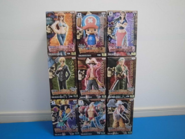 海賊王DXF THE GRANDLINE男裝·LADY草帽圓領9件套 原文:ワンピース DXF THE GRANDLINE MEN・LADY 麦わらの一味 9点セット