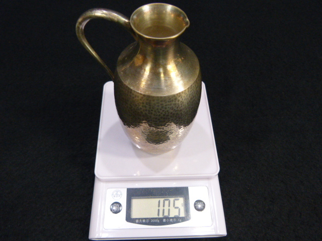 925純銀化妝杯總重124克 原文:純銀製 徳利 盃 総重量124g