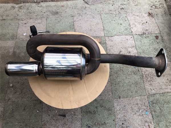 ★★稀有無限思域型R EK 9思域型R消聲器後片後消聲器雙環消聲器☆★    原文:★☆希少 無限 シビックタイプＲ EK9 シビックTYPE R マフラー リアピース リアマフラー ツインループマフラー ☆★