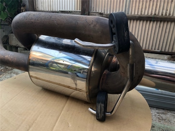 ★★稀有無限思域型R EK 9思域型R消聲器後片後消聲器雙環消聲器☆★    原文:★☆希少 無限 シビックタイプＲ EK9 シビックTYPE R マフラー リアピース リアマフラー ツインループマフラー ☆★