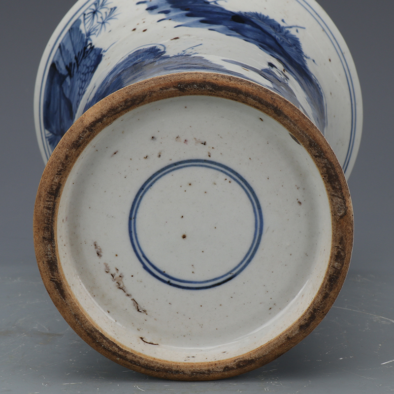 【0718CCD0349】中国古董品 清時代 青花【人物】花插 花瓶 瓶 秀作 古皿 置物 中國古美術 時代唐物 古董品 古玩 收藏品     原文:【0718CCD0349】中国古董品 清時代 青花【人物】花插 花瓶 瓶 秀作 古皿 置物 中國古美術 時代唐物 古董品 古玩 收藏品 