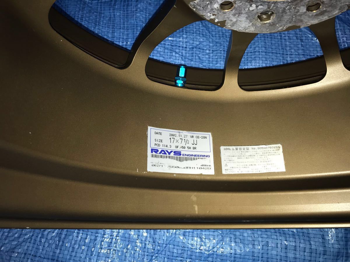 RAYSVOLK RACINGCE28N鍛造連衣裙17英寸鋁輪 原文:RAYSVOLK RACINGCE28N鍛造ワンピース17インチアルミホイール