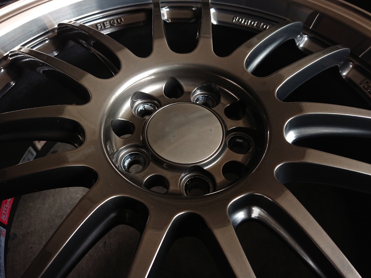 86 BRZ普瑞斯最好鍛造射線沃爾克賽車RE30 HB高元青銅18英寸7.5J + 50 PCD100 5孔4    原文:86 BRZ プリウス 極上 鍛造 RAYS ボルクレーシング RE30 HB ハイメタブロンズ 18インチ 7.5J+50 PCD100 5穴 4本