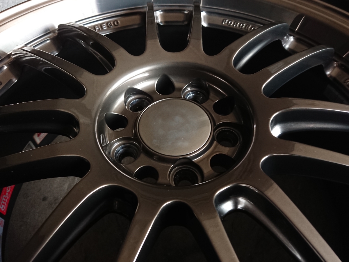 86 BRZ普瑞斯最好鍛造射線沃爾克賽車RE30 HB高元青銅18英寸7.5J + 50 PCD100 5孔4    原文:86 BRZ プリウス 極上 鍛造 RAYS ボルクレーシング RE30 HB ハイメタブロンズ 18インチ 7.5J+50 PCD100 5穴 4本