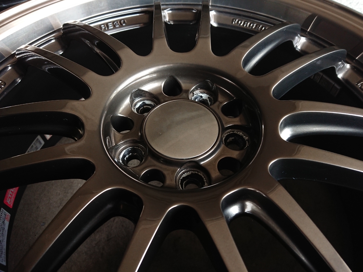 86 BRZ普瑞斯最好鍛造射線沃爾克賽車RE30 HB高元青銅18英寸7.5J + 50 PCD100 5孔4    原文:86 BRZ プリウス 極上 鍛造 RAYS ボルクレーシング RE30 HB ハイメタブロンズ 18インチ 7.5J+50 PCD100 5穴 4本