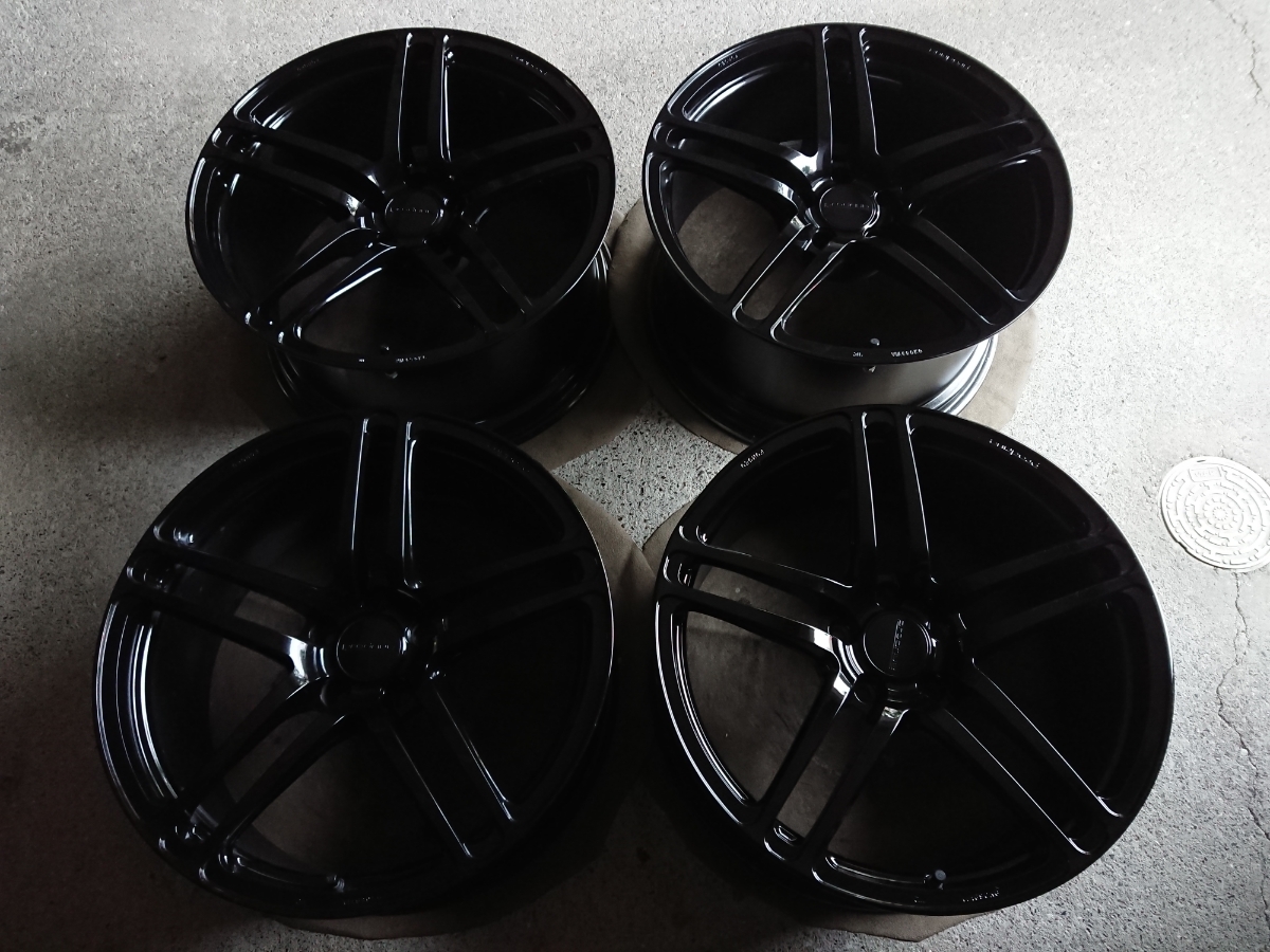 GT-R鍛造RAYS普利司通Prodrive GC - 05 K MB 19英寸8.5 J + 25 9.5 J + 15 PCD 114.3 5孔4孔 原文:GT-R 鍛造 RAYS ブリヂストン プロドライブ GC-05K MB 19インチ 8.5J+25 9.5J+15 PCD114.3 5穴 4本