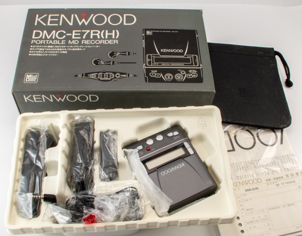 Deadstock KENWOOD DMC-E7R（H）Kenwood便攜式MD錄音機帶盒    原文:デッドストック KENWOOD DMC-E7R(H) ケンウッド ポータブルMDレコーダー 箱付
