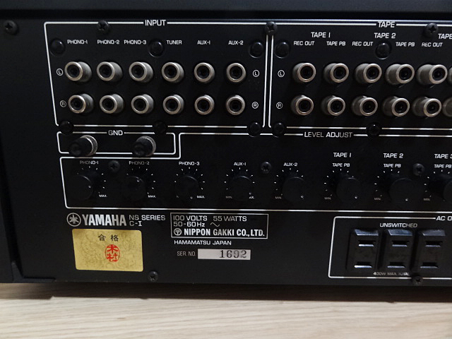 ★☆YAMAHA雅馬哈前置放大器C  -  1 C  - 我☆★    原文:★☆YAMAHA ヤマハ プリアンプ C-1 C-I ☆★