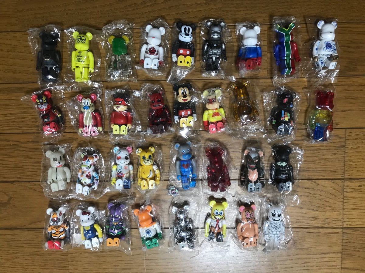 罕見配音無熊磚系列15.16.17.18.19.20套裝34 Body Medicom玩具100% 原文:レア ダブりなし ベアブリック シリーズ15.16.17.18.19.20セット 34体 メディコムトイ 100%