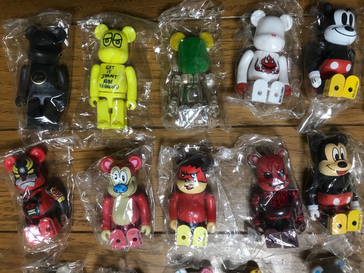 罕見配音無熊磚系列15.16.17.18.19.20套裝34 Body Medicom玩具100% 原文:レア ダブりなし ベアブリック シリーズ15.16.17.18.19.20セット 34体 メディコムトイ 100%