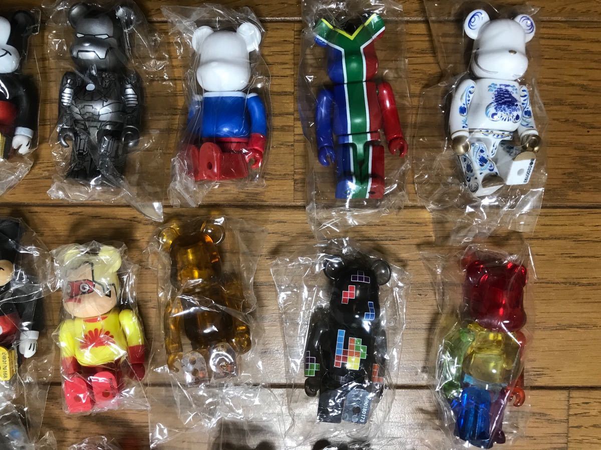 罕見配音無熊磚系列15.16.17.18.19.20套裝34 Body Medicom玩具100% 原文:レア ダブりなし ベアブリック シリーズ15.16.17.18.19.20セット 34体 メディコムトイ 100%