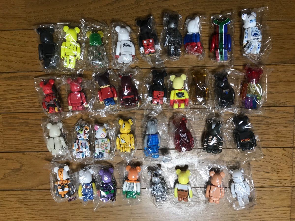 罕見配音無熊磚系列15.16.17.18.19.20套裝34 Body Medicom玩具100% 原文:レア ダブりなし ベアブリック シリーズ15.16.17.18.19.20セット 34体 メディコムトイ 100%