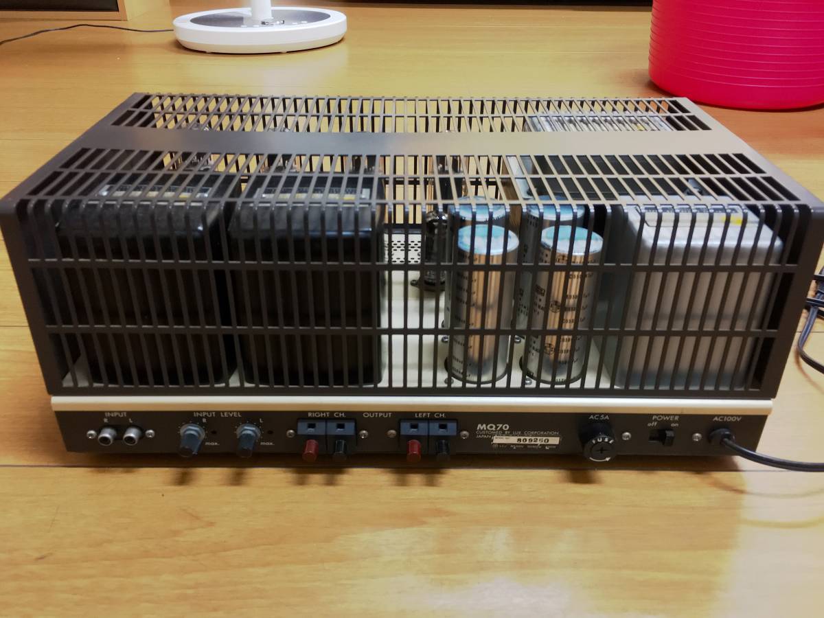 LUXMAN Luxman管燈泡立體聲功率放大器MQ70廠家維修完成（平成時代29年3月平成時代30年30日）*免運費    原文:LUXMAN ラックスマン　管球式ステレオパワーアンプ　MQ70　メーカーメンテナンス済み（平成30年5月29日）★送料無料