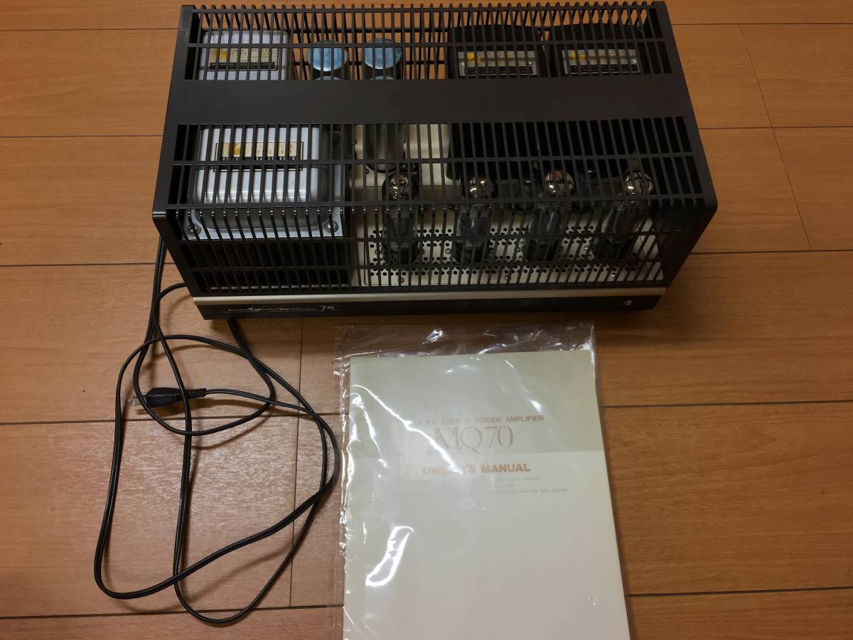 LUXMAN Luxman管燈泡立體聲功率放大器MQ70廠家維修完成（平成時代29年3月平成時代30年30日）*免運費    原文:LUXMAN ラックスマン　管球式ステレオパワーアンプ　MQ70　メーカーメンテナンス済み（平成30年5月29日）★送料無料