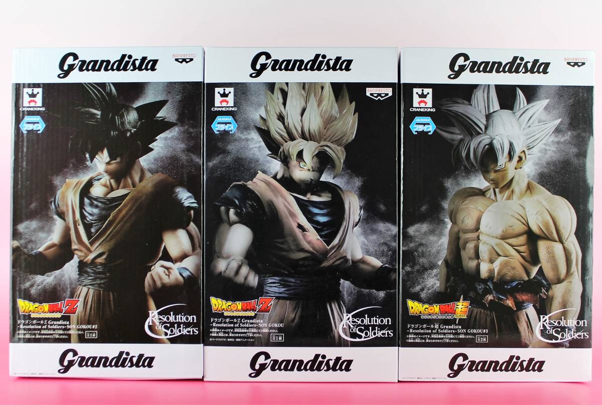 <提示決定價格>【未開封】Banprest Grandista Grandis sta  - 士兵的決議 -  3種兒子悟空/超級賽亞人自私自私    原文:〈即決価格〉【未開封】バンプレスト Grandista グランディスタ - Resolution of Soldiers - 孫悟空 ３種 / スーパーサイヤ人 身勝手の極意