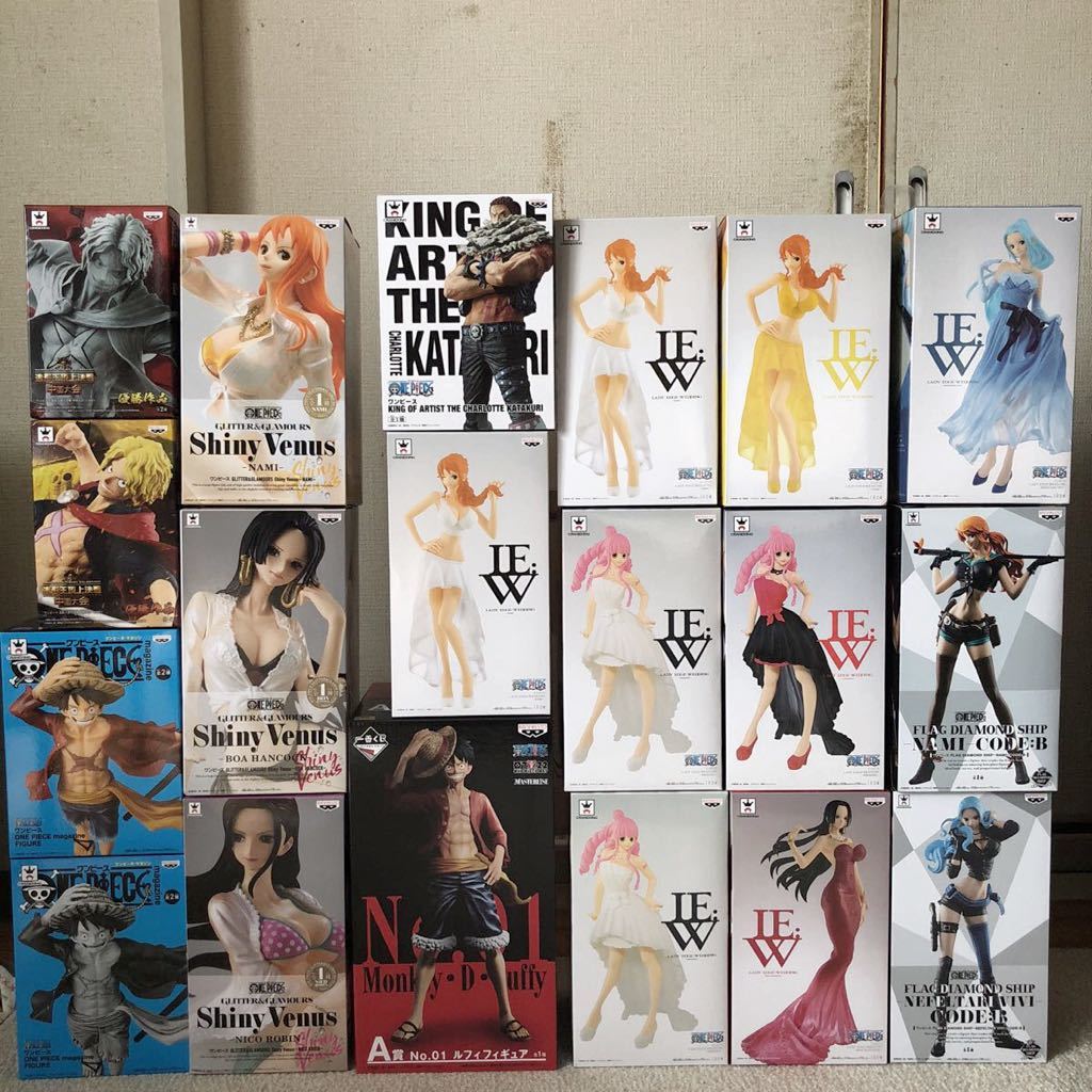 1円スタートONE PIECEワンピースフィギュア大量 プライズ品 非売品 未開封未使用品 LE:W GLITTER&GLAMOURS FLAG DIAMOND SHIP等