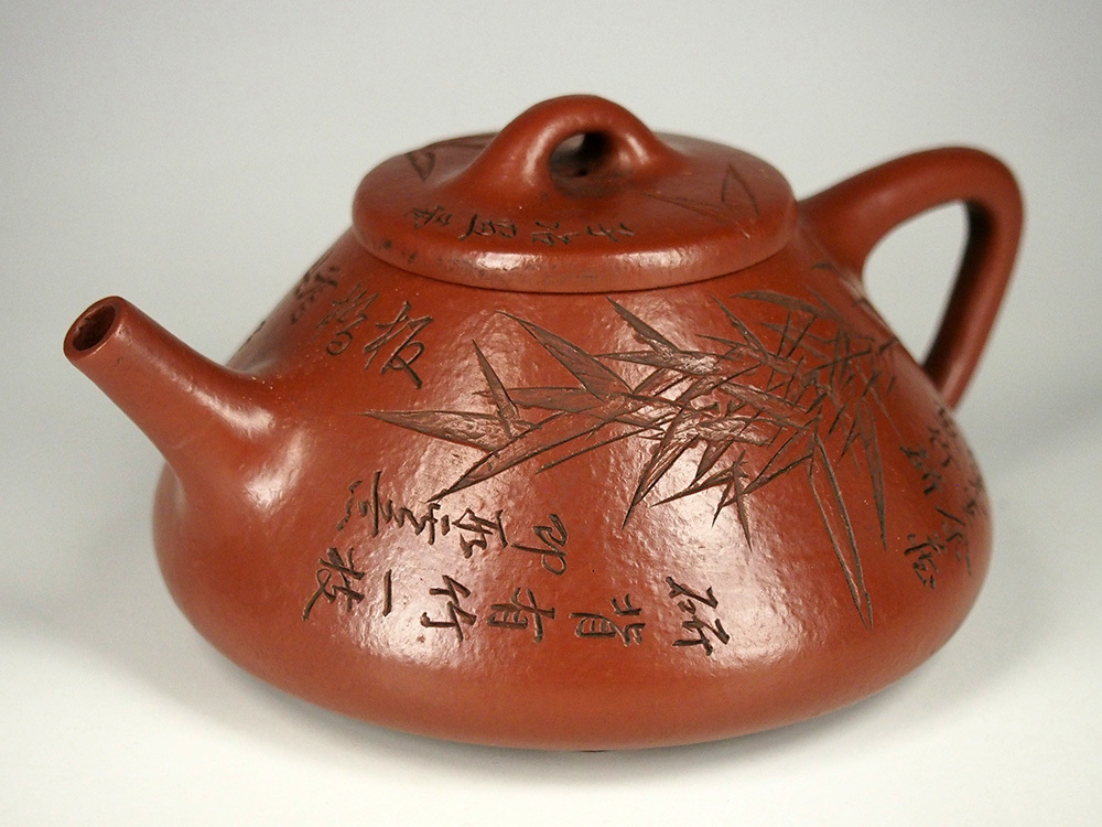 中國美術工廠Ishigori茶壺Tango注入茶具在ss1426    原文:中国美術 子治 石瓢急須 唐物煎茶道具在銘 ss1426