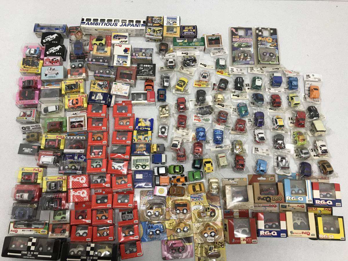 0711048E★[垃圾]紹羅Q 166單位大量設定（紹羅Qzero / NSX /總線/卡車/超逼真精加工/ RG-Q /工作車/未打開/）    原文:0711048E★【ジャンク】チョロQ 166台 大量セット（チョロQzero/nsx/バス/トラック/超リアル仕上げ/rg-q/はたらくくるま/未開封/）