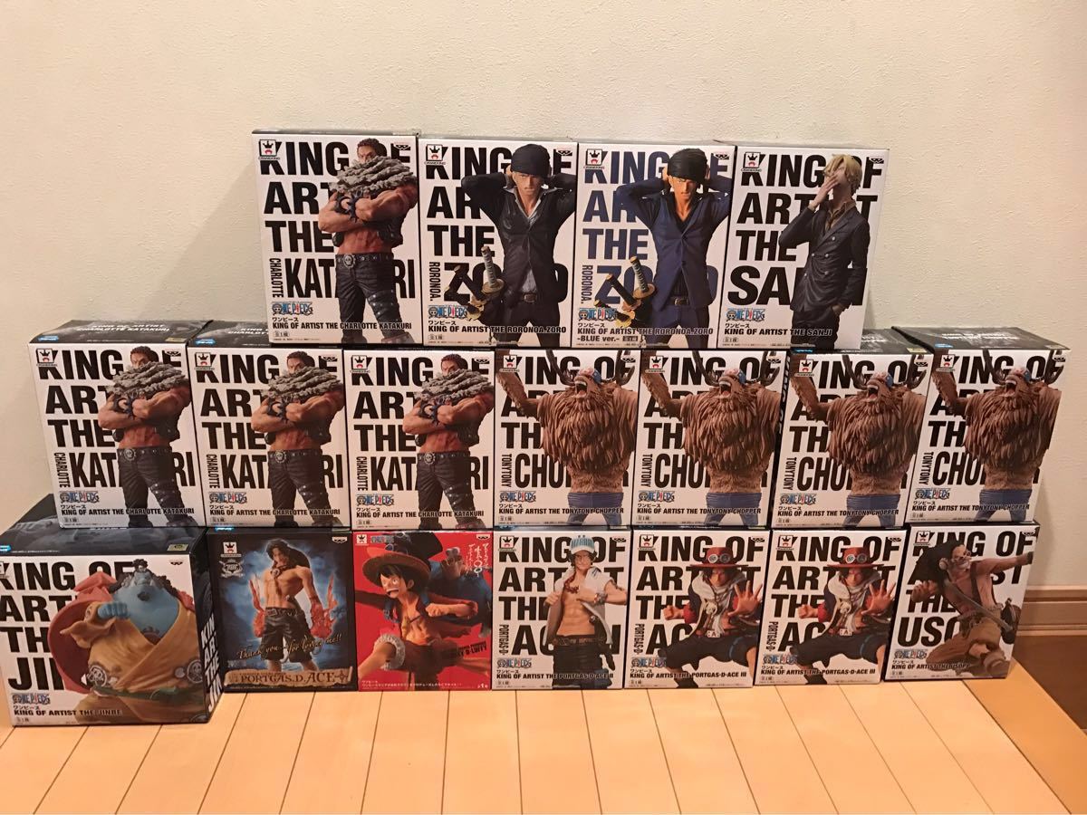     原文:未開封 18体 ワンピース まとめ売り king msp マニア チョッパー カタクリ ウソップ ゾロ サンジ ジンベエ エース artist master