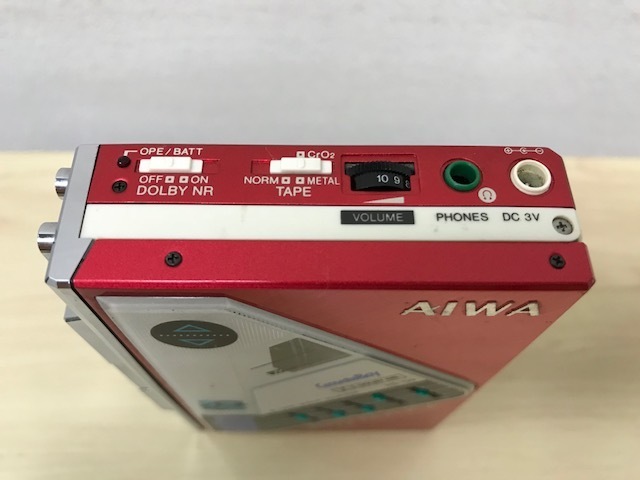 AIWA■愛華CassetteBay卡帶男孩HS-G9紅色垃圾！    原文:AIWA■アイワ CassetteBay カセットボーイ HS-G9 赤 ジャンク！