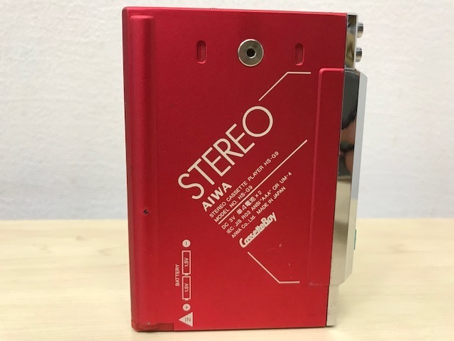 AIWA■愛華CassetteBay卡帶男孩HS-G9紅色垃圾！    原文:AIWA■アイワ CassetteBay カセットボーイ HS-G9 赤 ジャンク！