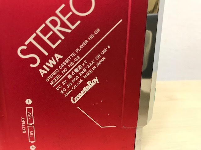 AIWA■愛華CassetteBay卡帶男孩HS-G9紅色垃圾！    原文:AIWA■アイワ CassetteBay カセットボーイ HS-G9 赤 ジャンク！