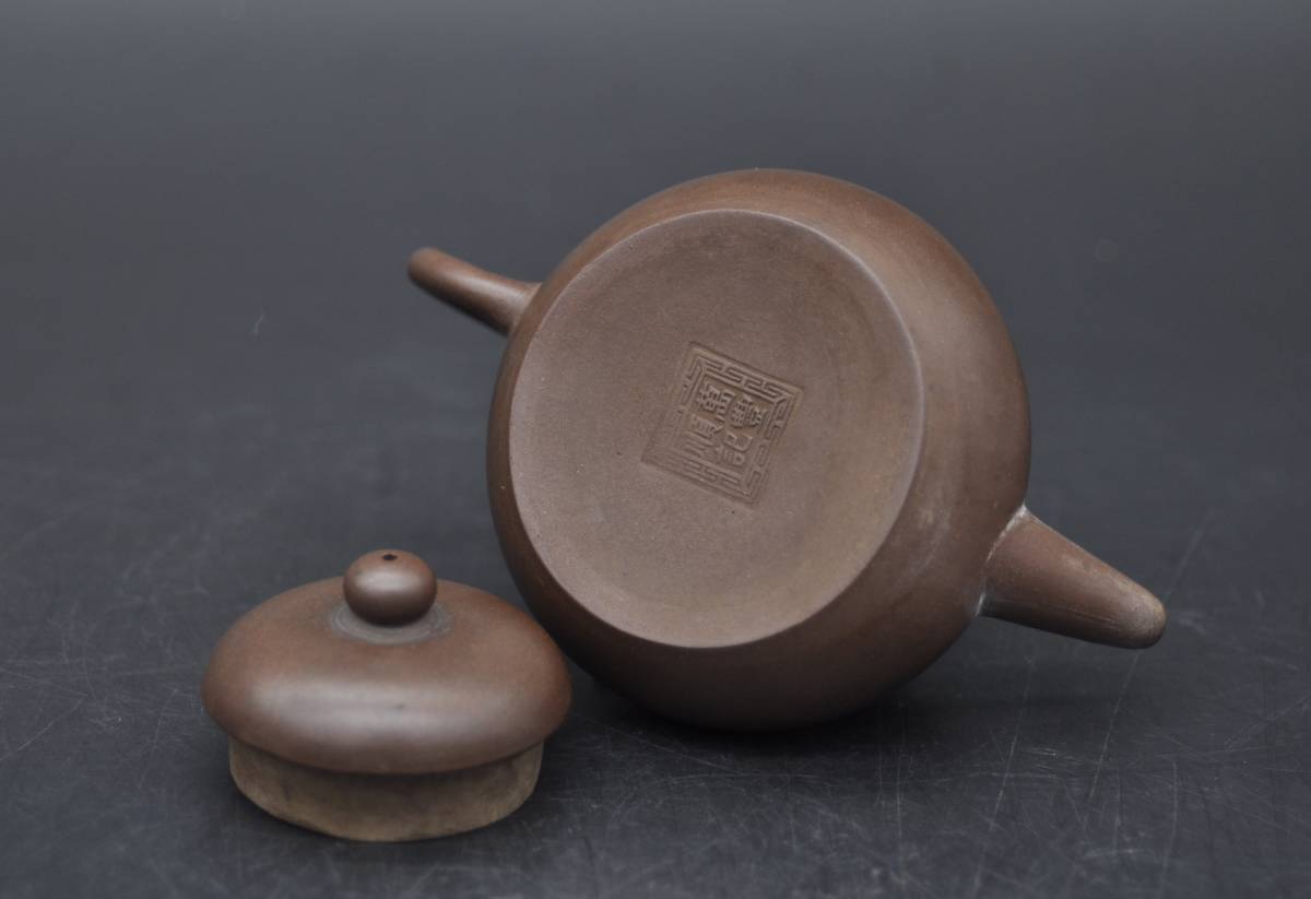     原文:萬豊順記 朱泥茶銚 紫砂 急須 一対 共箱 中国古玩 時代唐物 茶道具 YK18048