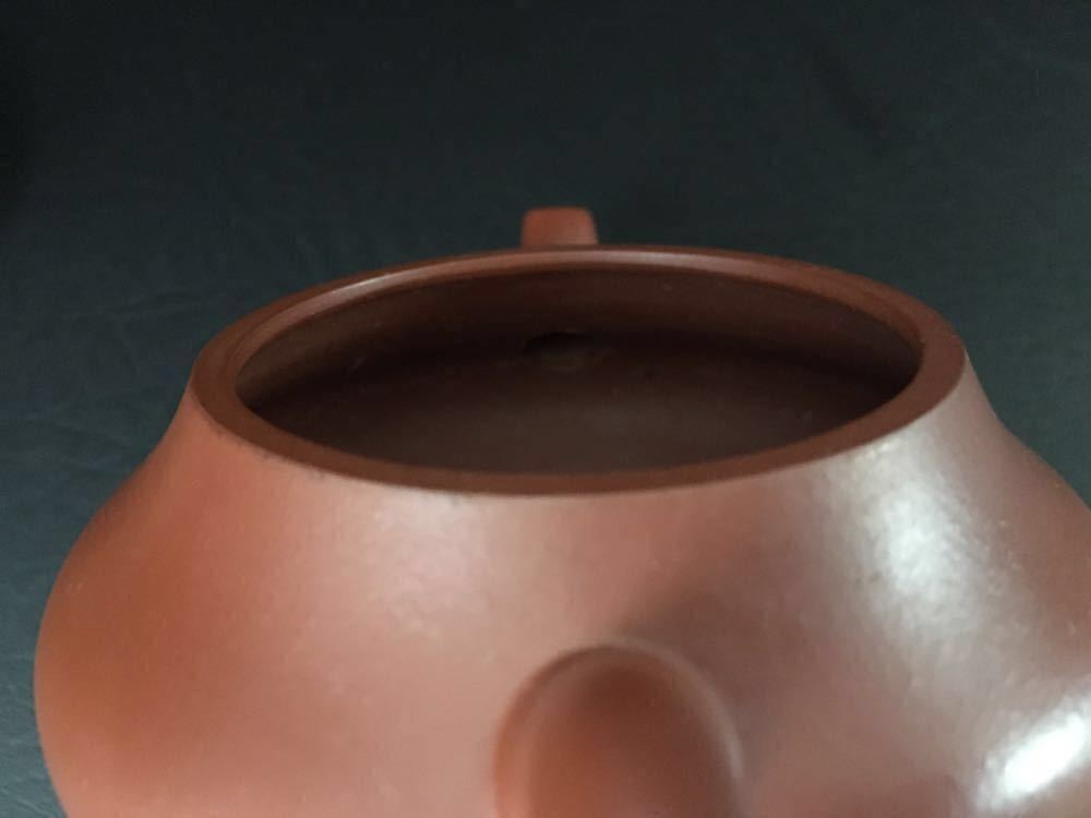 原文:【鳳】中国 宜興紫砂 朱泥 急須 茶壺 在銘 唐物 古玩 時代物 単穴