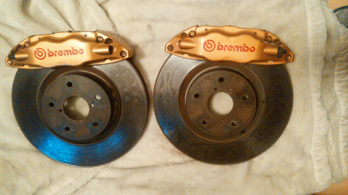     原文:インプレッサ　GDB F型 純正フロントブレーキ　ブレンボ　キャリパー ローター