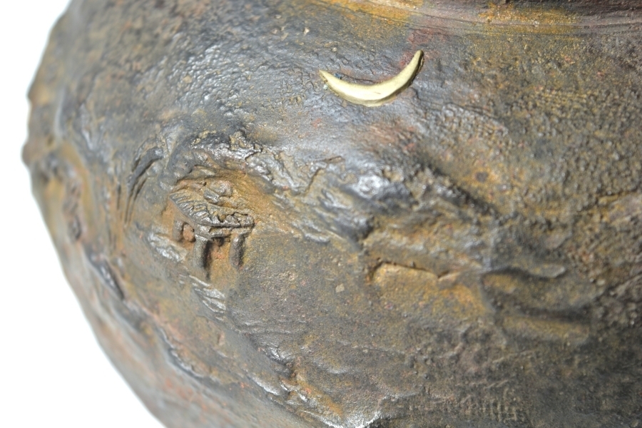     原文:【趣楽】 煎茶道具　亀文堂名人　銀象嵌山水図鉄瓶　水漏れ無し　Ｚ７６１