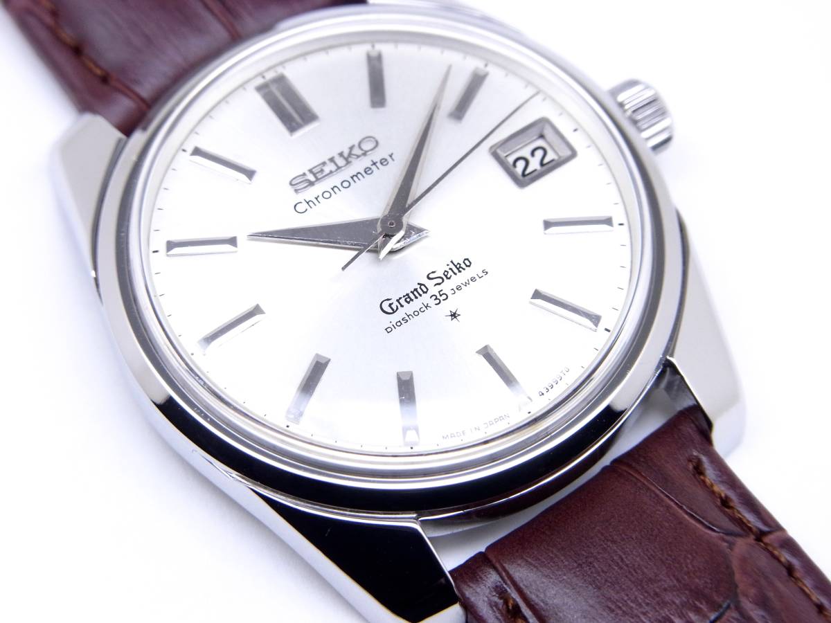  原文:GS 43999 グランドセイコー 35石 クロノメーター 手巻き 獅子メダリオン 美品 18-875-2