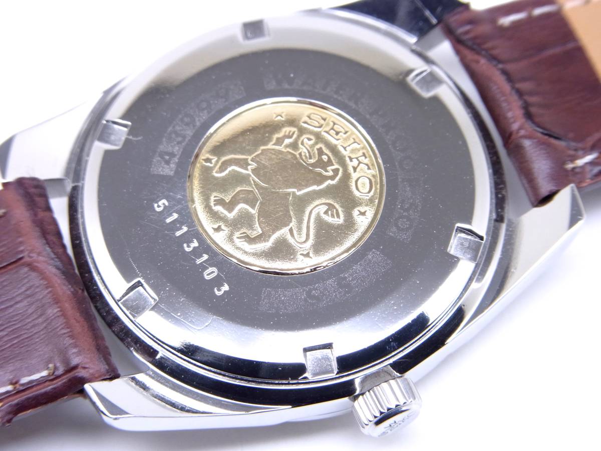  原文:GS 43999 グランドセイコー 35石 クロノメーター 手巻き 獅子メダリオン 美品 18-875-2