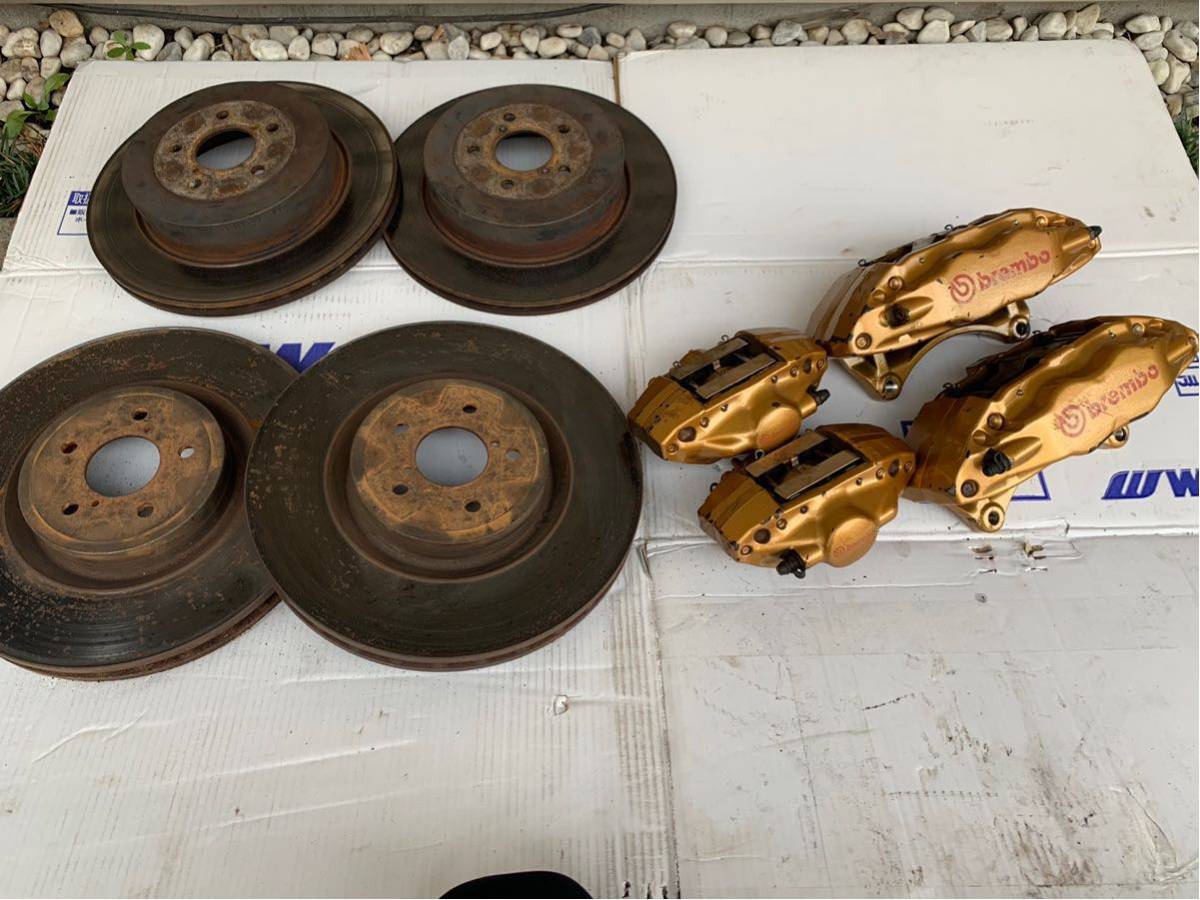 原文:インプレッサ GDB D型 STI ブレンボキャリパー前後セット 4POT.2POT