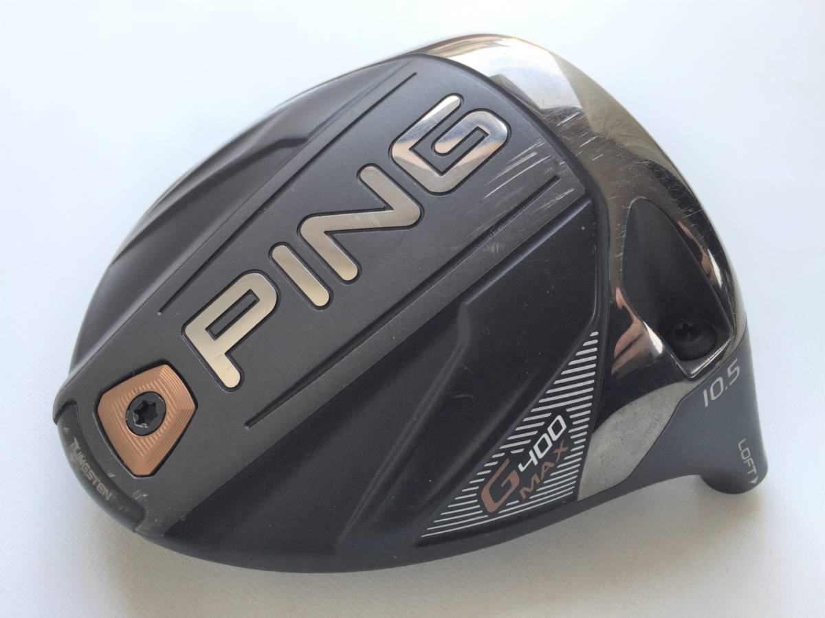 原文:訳あり ピン PING G400 MAX 10.5 ドライバー ヘッド 単体 日本仕様 ※拡大画像あり