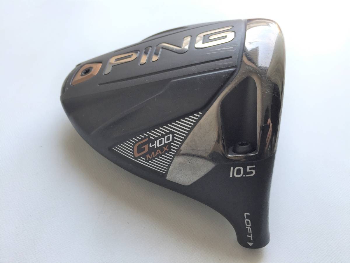 原文:訳あり ピン PING G400 MAX 10.5 ドライバー ヘッド 単体 日本仕様 ※拡大画像あり