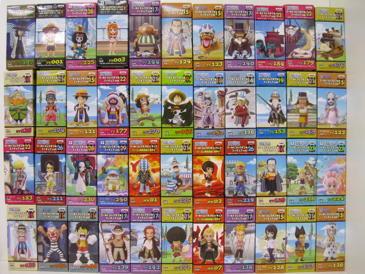     原文:ワンピース ワールドコレクタブル フィギュア 大量処分 ワーコレ ONE PIECE 開封 まとめ売り 中古 184体 ルフィ ゾロ エース ナミ ボア
