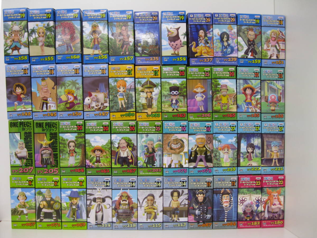     原文:ワンピース ワールドコレクタブル フィギュア 大量処分 ワーコレ ONE PIECE 開封 まとめ売り 中古 184体 ルフィ ゾロ エース ナミ ボア