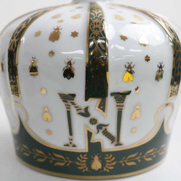 ★SEMPE(サンペ)ナポレオン 王冠ボトル 750ml 陶器 重量1192g ※キャップ注意 O9A1350