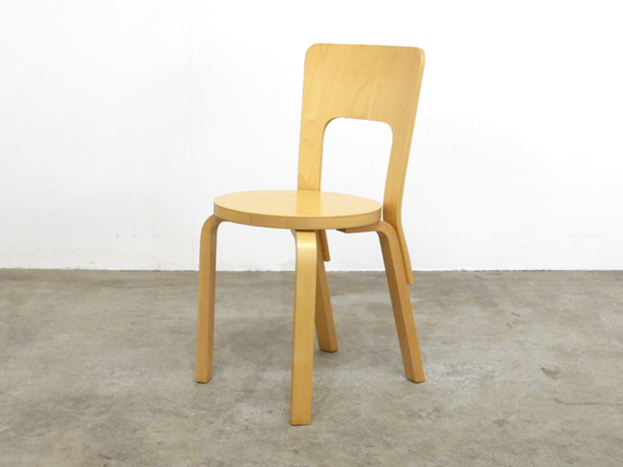 アルヴァ・アアルト artek “CHAIR 66” バーチ材 a4.3万/aalto アルテック ヤマギワ コンラン アクタス イデー ウェグナー ヤコブセン